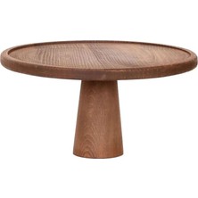 Rabo Craft Doğal Ahşap Pasta Kek Standı , Ahşap Ayaklı Kek Standı,sunumluk, Peynir Tabağı 28 cm
