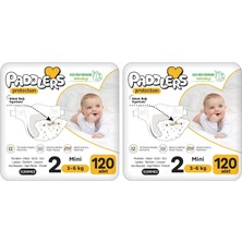 Protection Bebek Bezi 2 Numara Mini (3-6 Kg) 120 Adet – 2’li Set, Maksimum Koruma (2 Paketi)