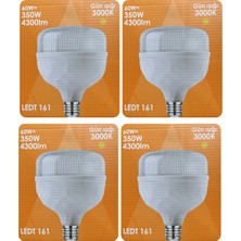 Avarson (4 Adet) Osaka 60W (350W) Sarı Işık E27 Duylu (Kalın Duy) LED Torch Ampul