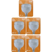 Avarson (5 Adet) Osaka 60W (350W) Sarı Işık E27 Duylu (Kalın Duy) LED Torch Ampul