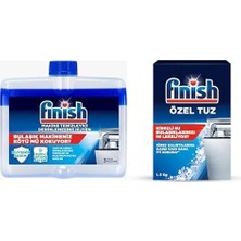 Bulaşık Makinesi Temizleyicisi (1 x 250 Ml) ve Finish Bulaşık Makinesi Tuzu (1 x 1500 G)