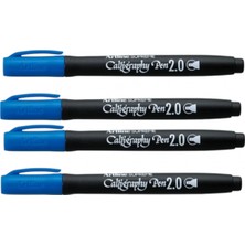 Artline Supreme Calligraphy Pen 2.0 Blue ( 4 Adet )