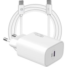 Vuralsin38 SL-EC62TP Type-C 20W Pd3.0 Charge Qc4.0 Kablo + Ev Şarj Adaptör (EC62TP Type-C)