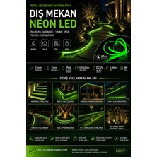 RISHANG Yeşil Neon LED - METREDE 17 Watt - 12 VOLT - Dış Mekan Uyumlu, Hortum Şerit LED - 3 Yıl Garanti
