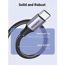 Vuralsin38 2.0 A Usb-A & Usb-C Örgülü Şarj ve Data Kablosu, 25 Santimetre, Siyah, 60124