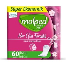 Molped Her Gün Ferahlık Günlük Ped 60 Adet