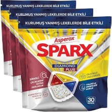 Asperox Sparx Plus 30'lu Bulaşık Makinesi Deterjanı (3 Paketi)
