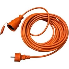 Vuralsin38 20 Metre Seyyar Uzatma Kablosu – 3x1.5mm² Kablo, IP44 Koruma, Turuncu Renk, Fransız Tipi Fiş, 250V/16A, Dış Mekan Uyumlu