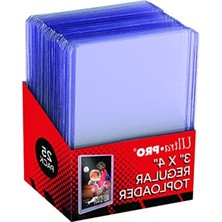 Die Grup 3" x 4" Clear Regular Toploader 25CT Top Loaders For Cards Baseball Card Protectors Hard Plastic Hard Card Sleeves Toploader Card Protectors Card Top Loaders