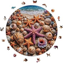 Die Grup Ahşap Puzzle Yetişkin - Denizdeki Hazine - 252 Parça, 29 x 29 cm - Yapıştırıcı Folyo Dahil - Benzersiz Şekilli Parçalar & Özel Figürler - A1-17