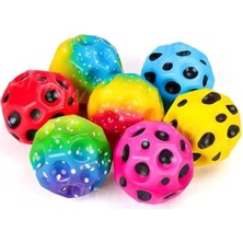 Die Grup Moonball Aytopu Yüksek Zıplayan Seken Oyun ve Uzay Topu 68MM 2 Adet