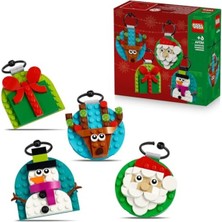 Die Grup LEGO Yılbaşı Süsü Koleksiyonu 40744 – 6 Yaş ve Üzeri Çocuklar Için Renkli Asılabilen Hediye, Noel Baba, Kardan Adam ve Ren Geyiği Yılbaşı Ağacı Süsleri Içeren Yaratıcı Oyuncak Yapım Seti (153 Parça)