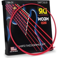 Die Grup Dr String Nre-10 Neon Kırmızı Tel E-Gitar NRE10 Için
