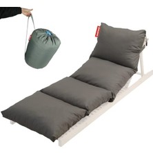 Die Grup Xpermate Pofuduk Şezlong Minderi 60X180X12CM Su Itici,katlanır,uv Güneş Dayanımı, Fermuar (Antrasit)