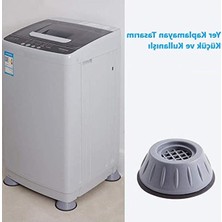 Die Grup Kyrotech Omlıfe 4’lü Kauçuk Titreşim Önleyici Makine Ayağı Pedi, Çamaşır Makinesi Kaydırmaz Sabitleyici Stoper, Gürültü Azaltıcı Beyaz Eşya Altlık Takozu, Kurutucu Buzdolabı Mobilya Zemin Koruyucu