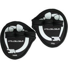 Die Grup Musclecloth Grip Pads Fitness Eldiveni Siyah