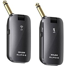Die Grup B-2 Plus 2.4 Ghz Kablosuz Gitar Sistemi, Kablosuz Adaptör (Cep Formatı, Pil Ömrü Maks. 7 Saat, Geniş Menzil, 32 Bit/48 Khz Hi-Res Ses Kalitesi, Jak Fişi), Siyah