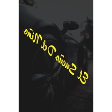 Die Grup El Sueno Del Nino Sticker Bir Çocuğun Rüyası Motor Araba Cam Sticker Sarı 15X2 Cm, QAE032158462