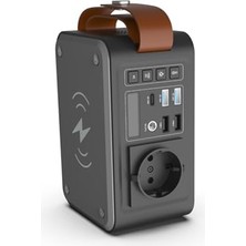 Die Grup Xenon Smart Taşınabilir Güç Istasyonu Kablosuz Hızlı Şarj Cihazı Güneş Paneli ile Şarj Desteği Type-C Ac USB 3.0 Çıkışı LED Lamba 24000 Mah 88.8 Wh Kamp ve Seyahatler Için Power Bank Station X6801