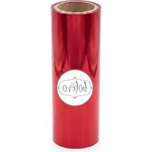 Die Grup Bolivo Premium Hobi Varak, El Sanatları, Dekorasyon ve Kendin Yap (Dıy) Süsleme Folyosu (Kırmızı, 10 cm x 5 Mt)
