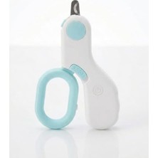 Die Grup Busstier LED Işıklı Kedi Köpek Tırnak Makası Mini Evcil Hayvan Tırnak Kesici Güvenli Hassas Kesim LED Aydınlatmalı Ergonomik Kaymaz Tasarım Sessiz Kullanım Küçük Hayvanlar (Mavi)