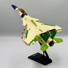 Die Grup Oyuncak Model Uçak Dahili Şarjlı Buhar Atabilen Metal Kasa Işıklı Sesli Standlı Sürtmeli Savaş Uçağı + Kutulu F-16 (Sarı)