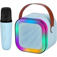 Die Grup K12 Kablosuz Bluetooth Hoparlör Karaoke Mikrofon 5 Ses Efektli Rgb Hd Stereo Ses Usb/sd/fm