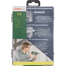 Die Grup Bosch Professional Accessories Bosch Diy 173 Parça Aksesuar & Sabitleme Seti, Matkap Ucu, Vidalama Ucu, Vida, Dübel, Üniversal Tutucu, Yeşil
