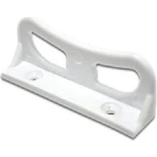 Die Grup 17X25 mm Plastik Sineklik Büyük Tutamak 5 Adet - Beyaz Renk Pencere ve Kapı Sinekliği Tutamağı - Dayanıklı Plastik Sineklik Tamir Takımı Aksesuarları - Standart Ölçü Kolay Montaj Büyük Tutamak Kol