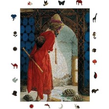 Die Grup Ahşap Puzzle Yetişkin - Kaplumbağa Terbiyecisi - 450 Parça, 29 x 39 cm - Yapıştırıcı Folyo Dahil - Benzersiz Şekilli Parçalar & Özel Figürler - R1-22