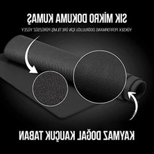 Die Grup Klasse Pro Black Edition - Dikişli Kenar 70X30, 90X40, 100X50 ve 120X60 cm Oyuncu Gaming Mouse Pad (Siyah, 70X30 Cm)
