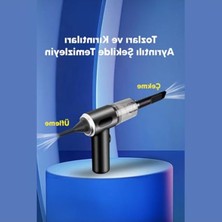 Die Grup Araç Oto Süpürgesi Şarjlı 120W 6.000PA – Üfleme Özellikli Mini El Süpürgesi Oto Ofis Klavye Kasa Vakum Şişirme Seti