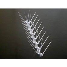 die grup  (10 adet, 50cm- toplam 5mt) profesyonel  dikenli sistem, bina çatı ve balkon koruma, güvercin, martı, karga v.b kuşları önleme aparatı