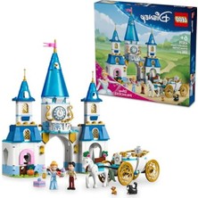 Die Grup LEGO ǀ Disney Princess Sindirella’nın Şatosu ve At Arabası 43275-6 Yaş ve Üzeri Prenses Seven Çocuklar Için Yaratıcı Oyuncak Yapım Seti, Doğum Günü Hediyesi (596 Parça)