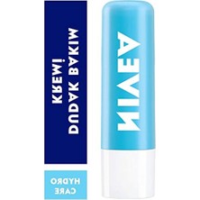 Die Grup Nıvea Hydro Care Dudak Bakım Kremi, 24 Saat Nem, Aloe Vera, Saf Su ve Doğal Yağlar, Spf 15, Gün Boyu Dudak Bakımı (4,8g)