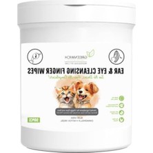 Die Grup Greenwich Bitkisel Içerikli Kedi Köpek Göz Kulak Mendili 50 Adet | Gözyaşı Kiri | Kulak Akıntısı | Kaşıntı Tahriş Giderici | Parmak Mendil | Vegan