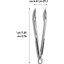 Die Grup Oxo Good Grips Paslanmaz Çelik Uzun Barbekü Maşası, Dahili Şişe Açacaklı 47,5 cm - Sosis, Sebze ve Daha Fazlası Için