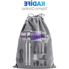 Die Grup Venenon® Kablosuz Araç Süpürgesi ve Hava Üfleyici, 19000PA Güçlü Vakum, 3 Kademeli Fırçasız Motor, Şarjlı Mini El Süpürgesi, Hepa Filtreli, Araba Ev Ofis Için Uzub Kullanım Şarj Süresi 110WT Çantalı