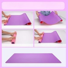 Die Grup Mcstorey Masa Desk Mat 90X45 cm Çift Taraflı Deri Mouse Pad Kaymaz Geniş Masa Koruyucu Suya Dayanıklı Rulo Yapılabilir Ofis Ev Ofis Laptop ve Klavye Alanı Için 2mm Pembe