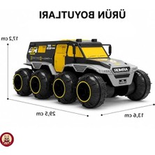 Die Grup Uzaktan Kumandalı Yüzen Amfibi Araba Hem Karada Hem Suda Gidebilen Şarjlı 8x8 Çekiş Gücü Rc Su Geçirmez Su Da Gider ve Yüzebilen Amfibi Araba (Siyah)