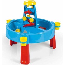 Die Grup Dolu Su ve Kum Aktivite Kırmızı Masası Alüminyum Malzeme ile 77x98x98 cm Boyutlarında 3070