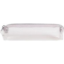 Die Grup Bback Transparan Renkli Fermuarlı Kalem Kutusu 19X4X5.5 cm Gray