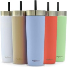 Die Grup Contigo No-Spill Tumbler Yalıtımlı Su Şişesi, Pipetli, Mavi, 720 ml
