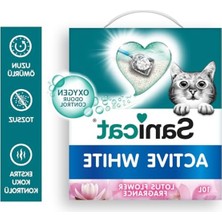 Die Grup Active White Lotus Çiçeği Topaklanan Kedi Kumu 10L