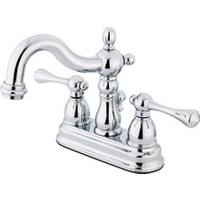 KS1601BL Merkez Seti Pirinç Açılır Lavabo Bataryası, Krom