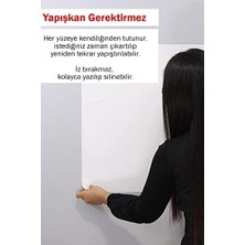 Beyaz, 2 Adet Yapışkansız Tutunan, Statik, Inovatif, Pratik Yazı Tahtası, Elektrostatik Kağıt (Centimeters, 100 cm x 150 Cm)