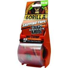 Gorilla Taşıma ve Depolama Için Dağıtıcılı Sert ve Geniş Ambalaj Bandı, 7,2 cm x 35 Yd, Şeffaf, (1'li Paket)