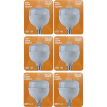 Avarson (6 Adet) Osaka 60W (350W) Sarı Işık E27 Duylu (Kalın Duy) LED Torch Ampul