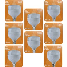 Avarson (8 Adet) Osaka 60W (350W) Sarı Işık E27 Duylu (Kalın Duy) LED Torch Ampul
