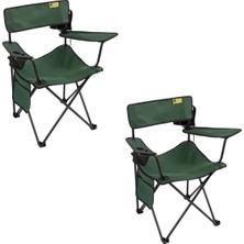 Funky Chaırs Camper Katlanabilir Kamp Piknik Sandalyesi - Petrol Yeşili (2 Adet)